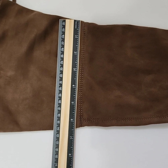 Steve Madden Women Brown Over The Knee Fabric Stretch Side Zipper w/ Tie, sz 7.5 - Picture 15 of 16